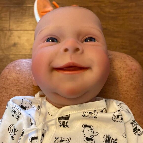 18 Inch Reborn Baby Dolls Real Life Newborn Baby Dolls Silicone Full Body Boy - Picture 4 of 5